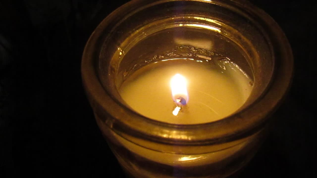 Burning Candle Flame