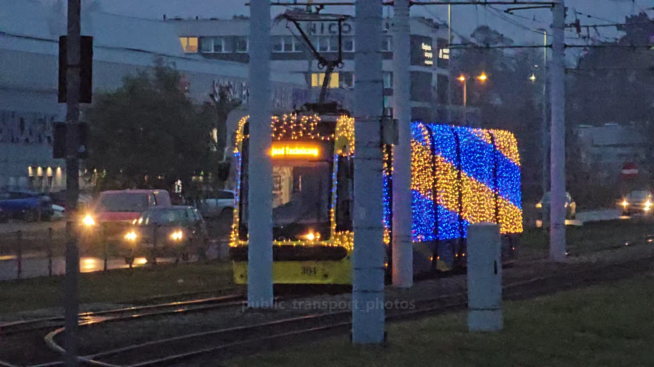Świąteczny tramwj MZK Toruń 2025