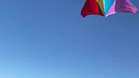 Send it soaring! Up through the atmosphere! Up where the air is clear! Oh, let's go fly a kite