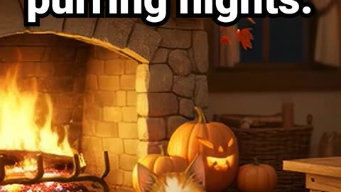 Pumpkin lights and purring nights #bestfriendgift #fallhomedecor #housewarminggift #halloween