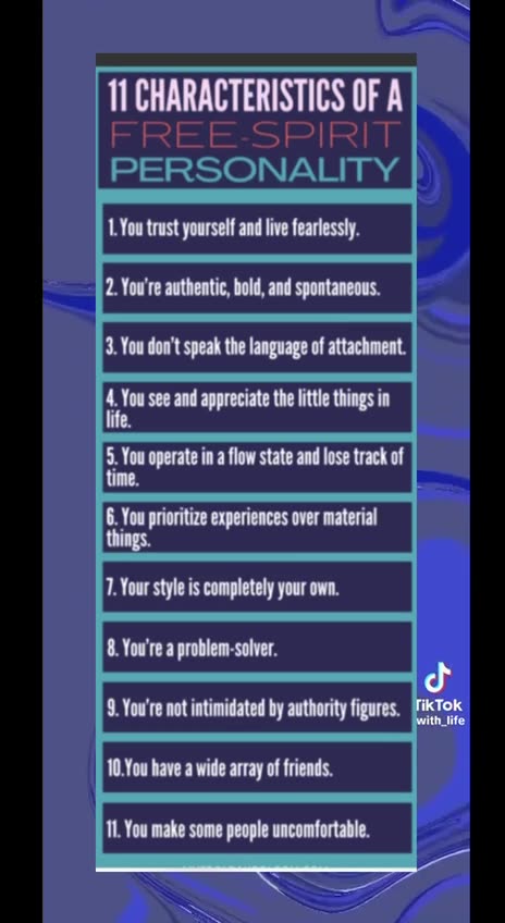 A Free-Spirit Personality