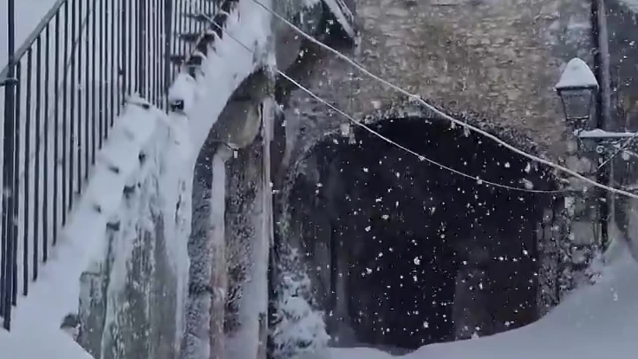 Snowdrifts In Campo Di Giove (Abruzzo, Italy, 12/24/2024)