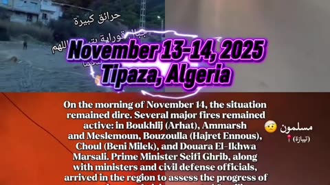 November 13-14, 2025 Tipaza, Algeria