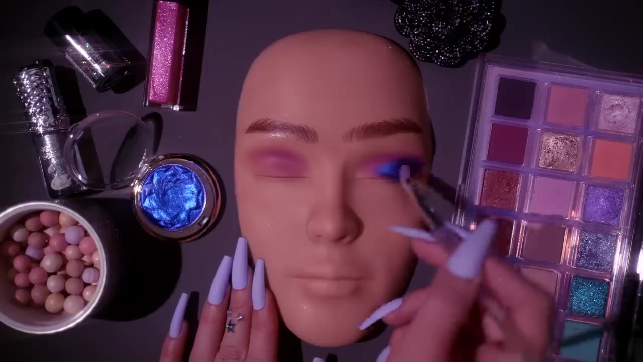 ASMR Cosmic Glam Makeup Application