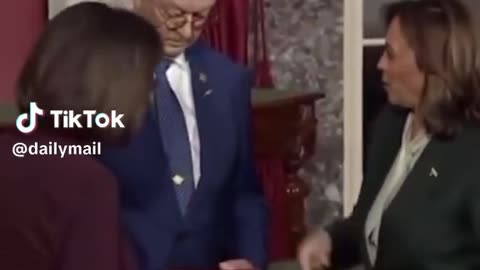 He Refuses to Shake Kamala's Hand