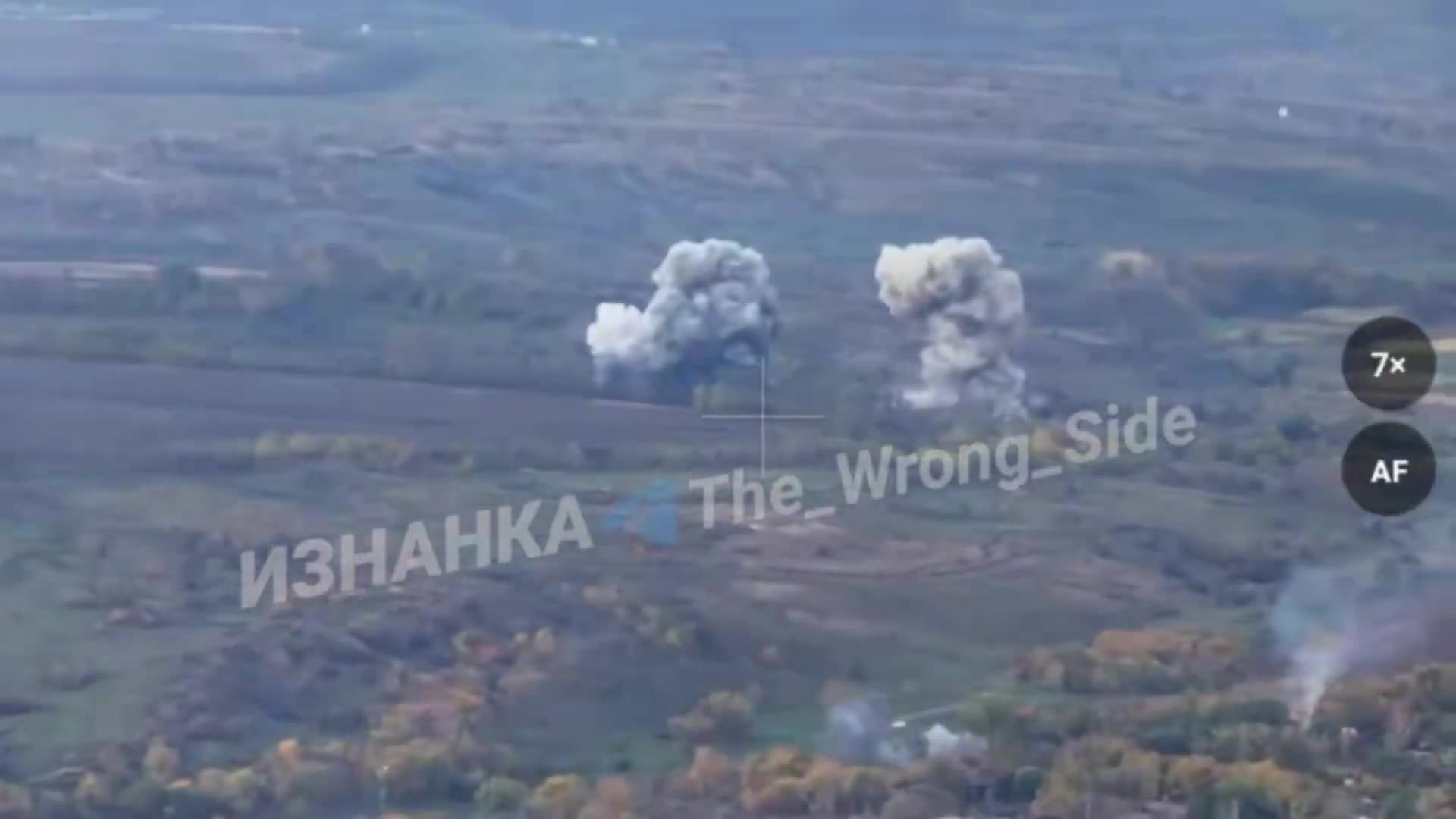 Russian Glide Bombs Strike Ukrainian Trenches