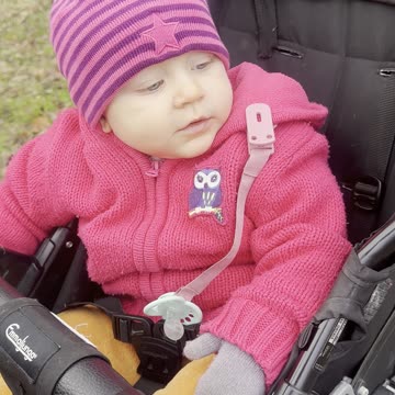 Stroller Walk With Mommy — Baby Kayla Spots Something 👀☀️