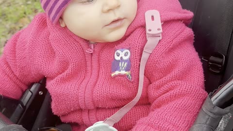 Stroller Walk With Mommy — Baby Kayla Spots Something 👀☀️