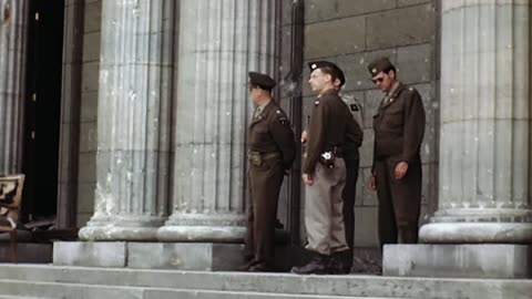 An Aerial & Ground View of The Architectural Ruins of Berlin After The Fall Of The Nazis