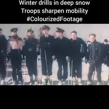 Ski Practice Ashore 1943