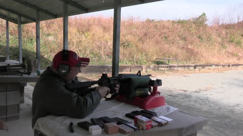 Custom AR 15 with FN 1-7 barrel 62gr bullet accuracy testing