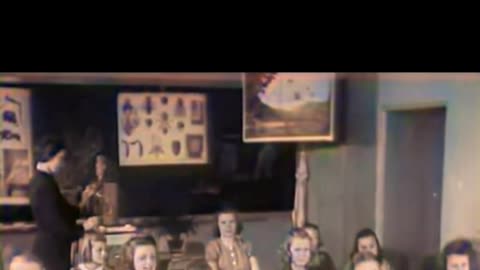 1946 Sweden School Life and Home Economics in Peaceful Times #ColourisedHistory