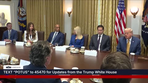 President Trump Participates in a Cabinet Meeting, July 08, 2025