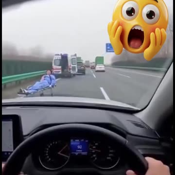 Patient fell out of moving ambulance