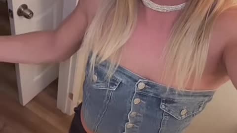 She is smiling to you