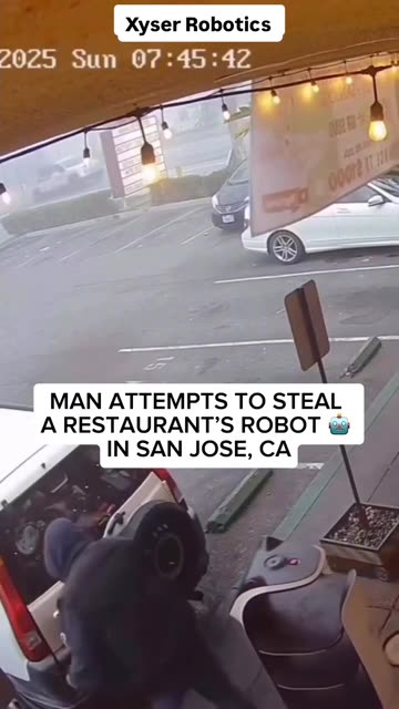 Dude tries stealing service robot in San Jose
