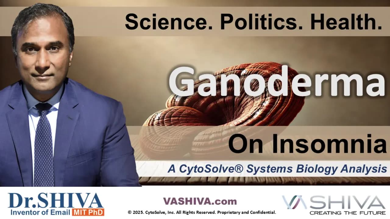 Dr.SHIVA™ LIVE: Ganoderma on Insomnia @CytoSolve® Systems Analysis