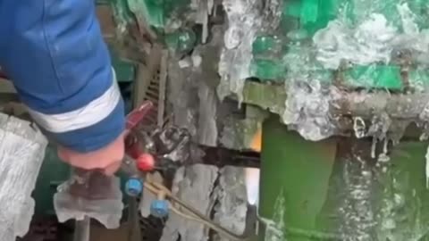 So, utility workers are now heating pipes to bring heat to Kyiv residents' homes.