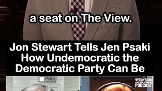 Jon Stewart Tells Jen Psaki it’s Astounding how Undemocratic the Democratic Party Can Be