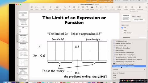 MAT 270 Wed Jan 29: Limits Intro