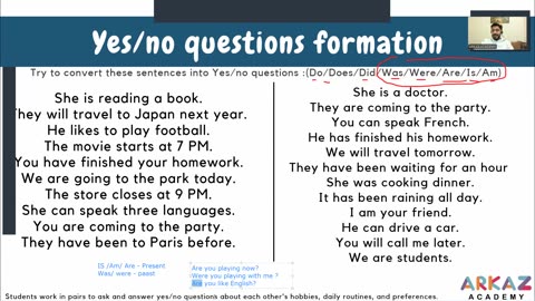 Questions formation