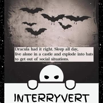 Introverts are just like Dracula