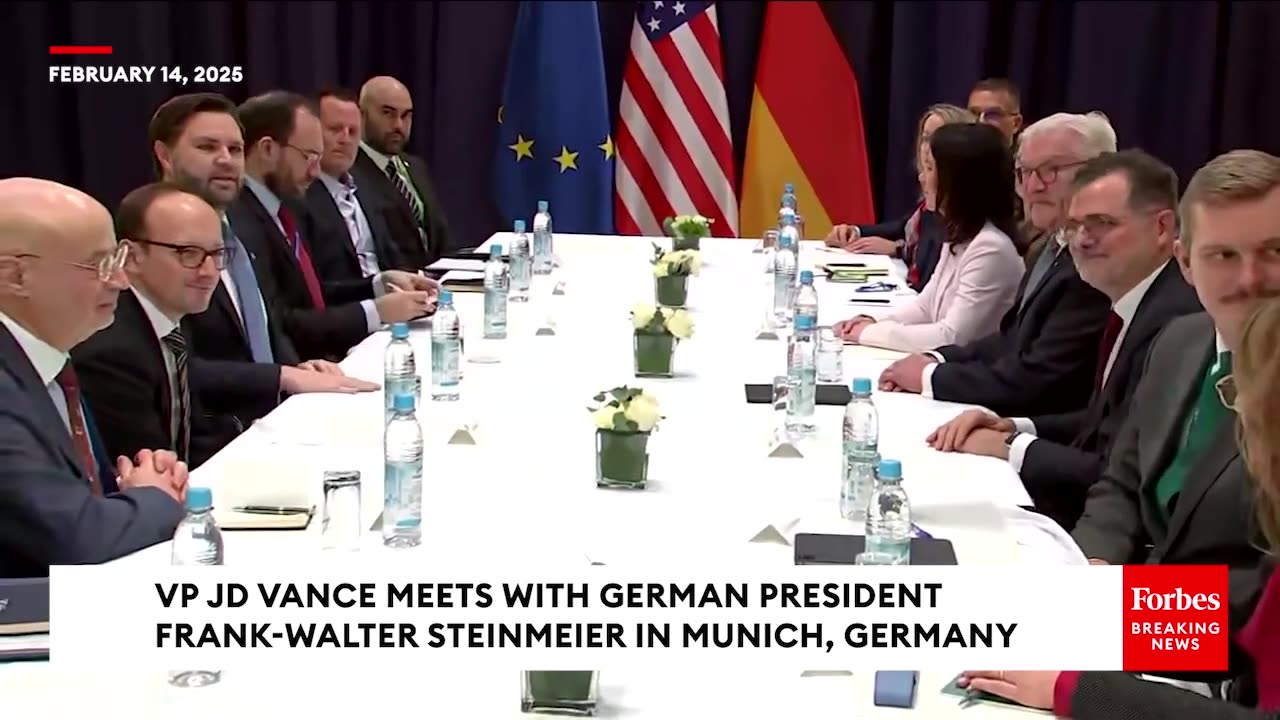 WATCH- VP JD Vance Meets With German President Frank-Walter Steinmeier In Munich, Germany