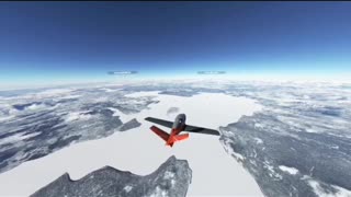 Cirrus vision jet over yellowstone lake in MSFS 2020