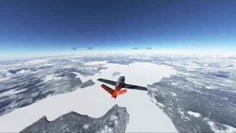 Cirrus vision jet over yellowstone lake in MSFS 2020