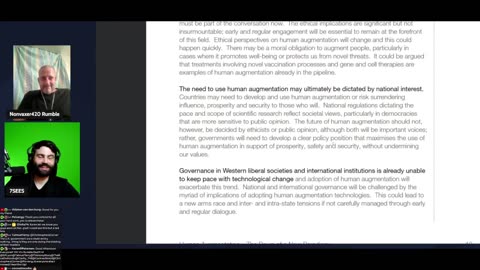 Nonvaxer and 7sees - Human Augmentation - The Dawn of a New Paradigm A strategic implications project dated May 2021 UK GOV. Head of Futures and Strategic Analysis