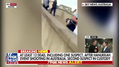 Incredible moment Bondi Beach hero disarms terrorist who opened fire on Hanukkah party