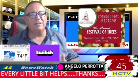 NCTV45 NEWSWATCH MORNING WED NOV 26 2025 WITH ANGELO PERROTTA
