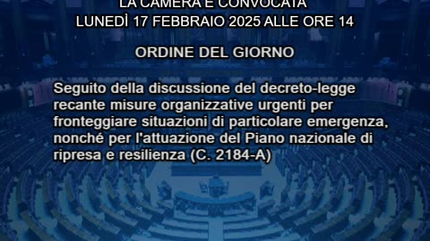 Roma - Camera - 19° Legislatura - 429° seduta (17.02.25)