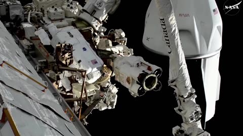 Astronauts head out on spacewalk for ISS upgrades