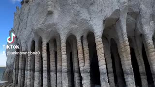 Natural stone columns