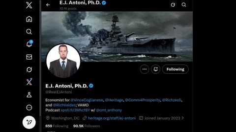 E.J. Antoni: They Have To Bring The Bureau Of Labor Statistics Into The 21st Century. I Mean We're Still Trying To Do These Surveys As If It Was 100 Years Ago. So Much Of This Date Needs To Just Be Simply Automated.