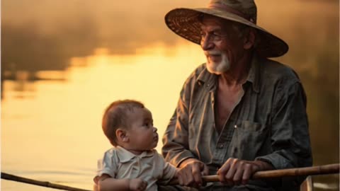🤣 Baby Chooses Between Hospital with Mommy or Fishing with Grandpa! 🎣🍼 #FunnyBaby #ComedyGold
