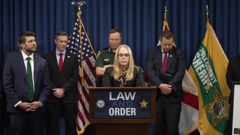 Attorney General James Uthmeier joins Sheriff Grady Judd in Winter Haven to announce conviction of notorious gang leader