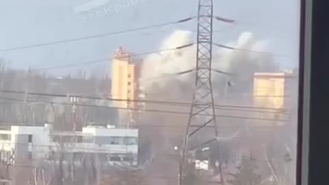 ❗️Moment of the morning ballistic strike on the “Druzhba” hotel in Kryvyi Rih