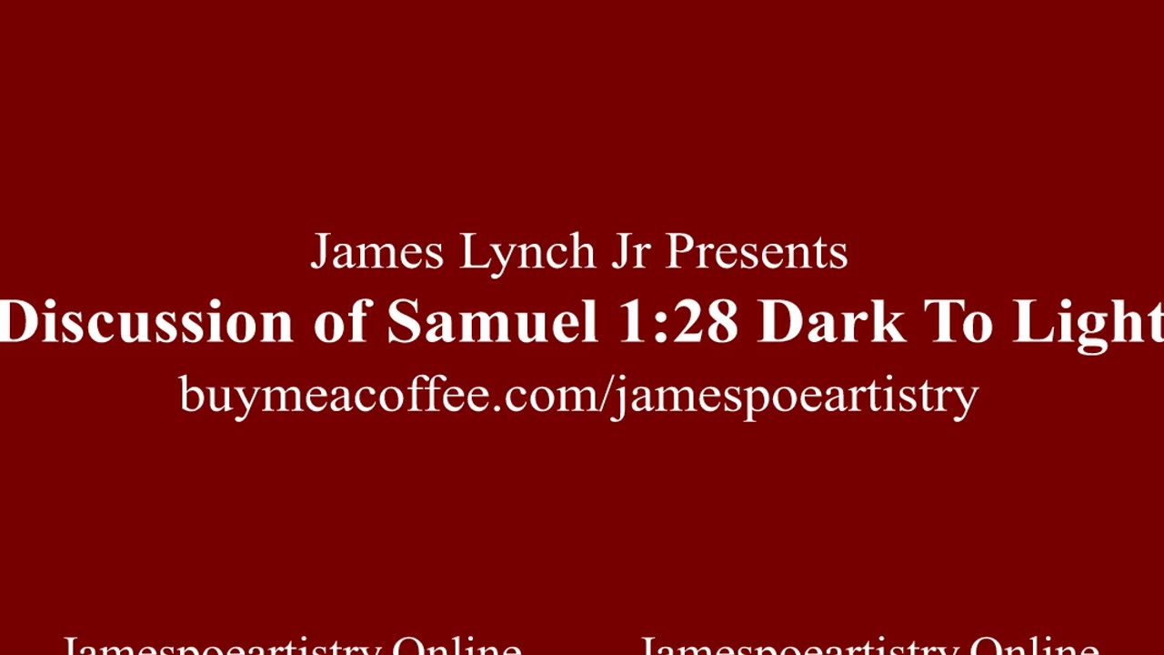 1 Samuel 28 1-25 Dark To Light Topic