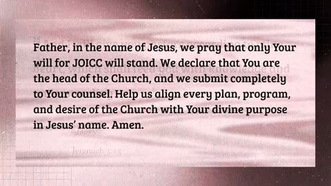 JOICC Friday Night Prayer Meeting || October 10, 2025