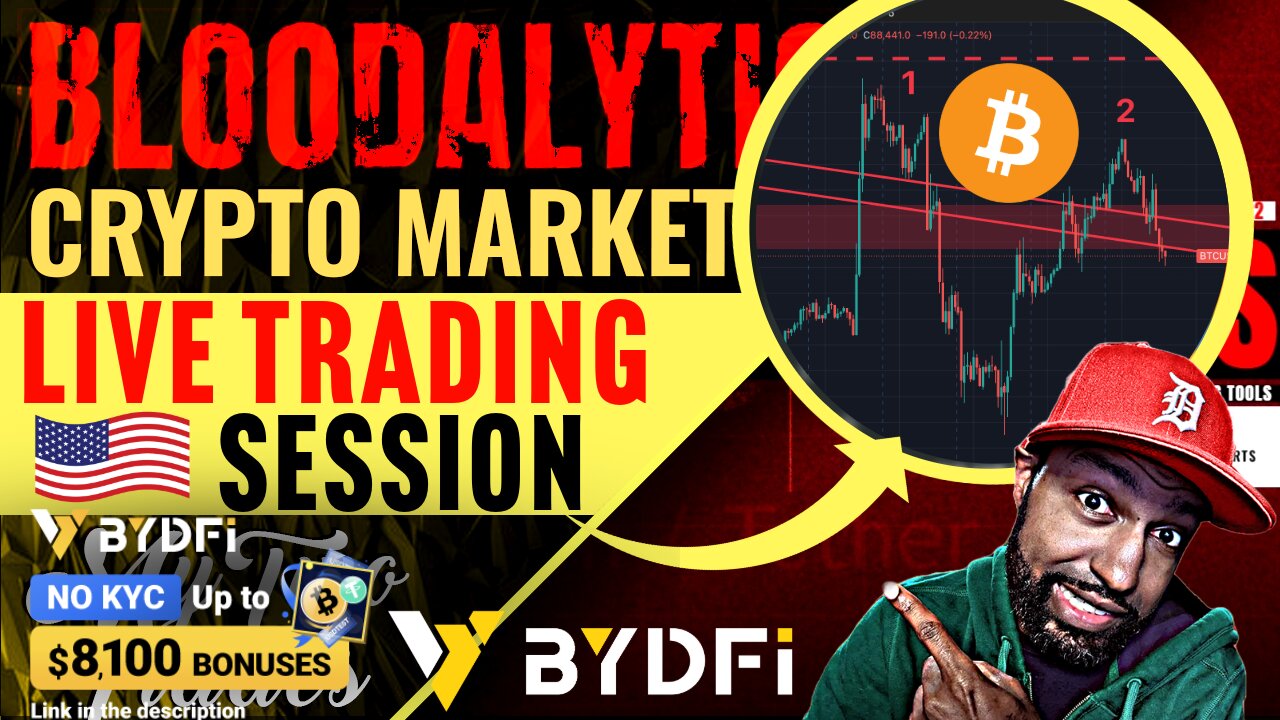 Live Crypto Trading w/ Crypto Blood: Bitcoin Top In? Bloodalytics Trade LIVE