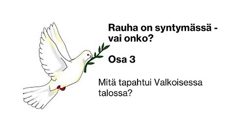 Rauha on syntymässä - vai onko? Osa 3