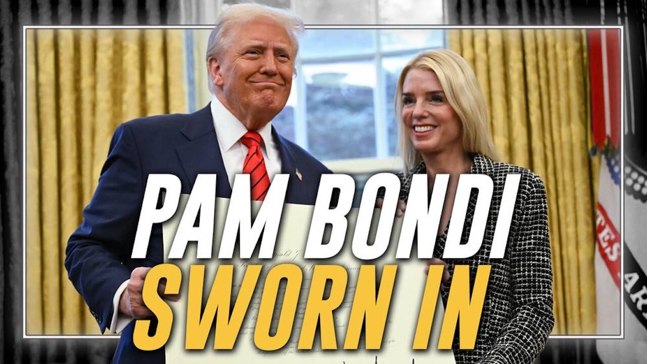 BREAKING: Pam Bondi Sworn In As US Attorney General