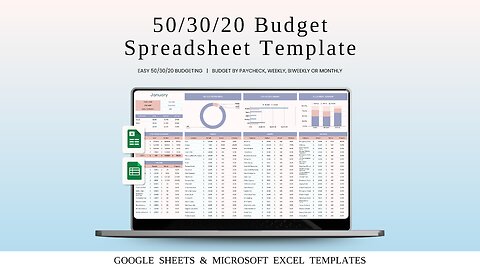 How to Use the 50/30/20 Budget Spreadsheet | Step-by-Step Tutorial