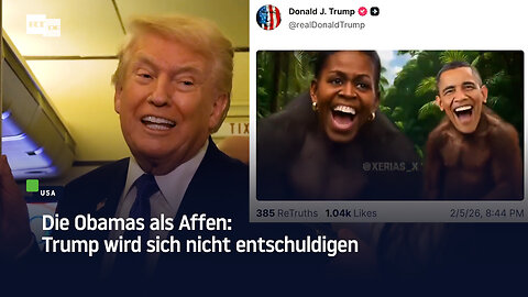 Die Obamas als Affen: Trump wird sich nicht entschuldigen