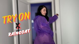 Raincoat Try On Haul with Anny💫4K USA