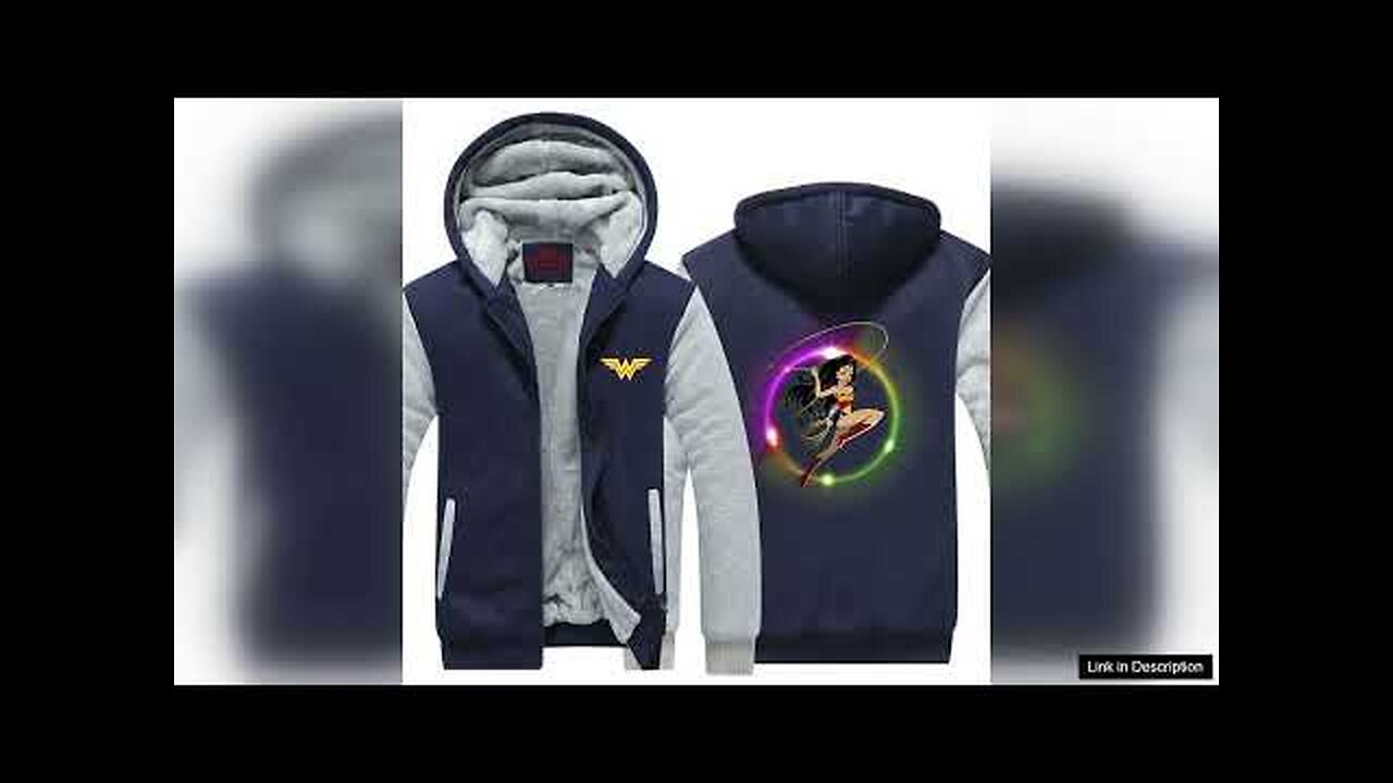 Wonder Woman Rope Swing Catching Cartoon Cute Hooded Jacket Review