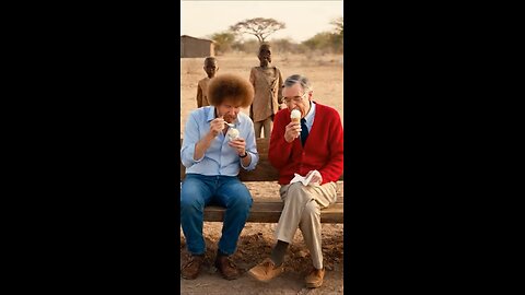 Bob Ross and Mr. Rogers visit Africa