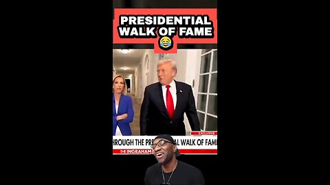 Trump Roasting Biden and Obama While Showing his PR "Walk of Fame"